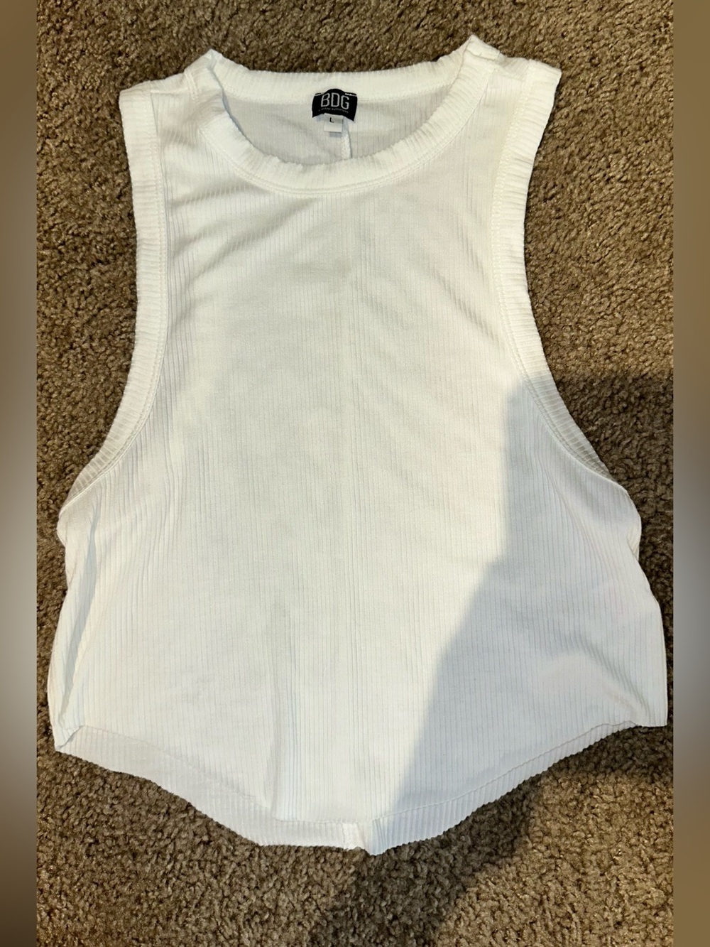NWOT BDG Women’s Off-Duty Ribbed Tank Size L